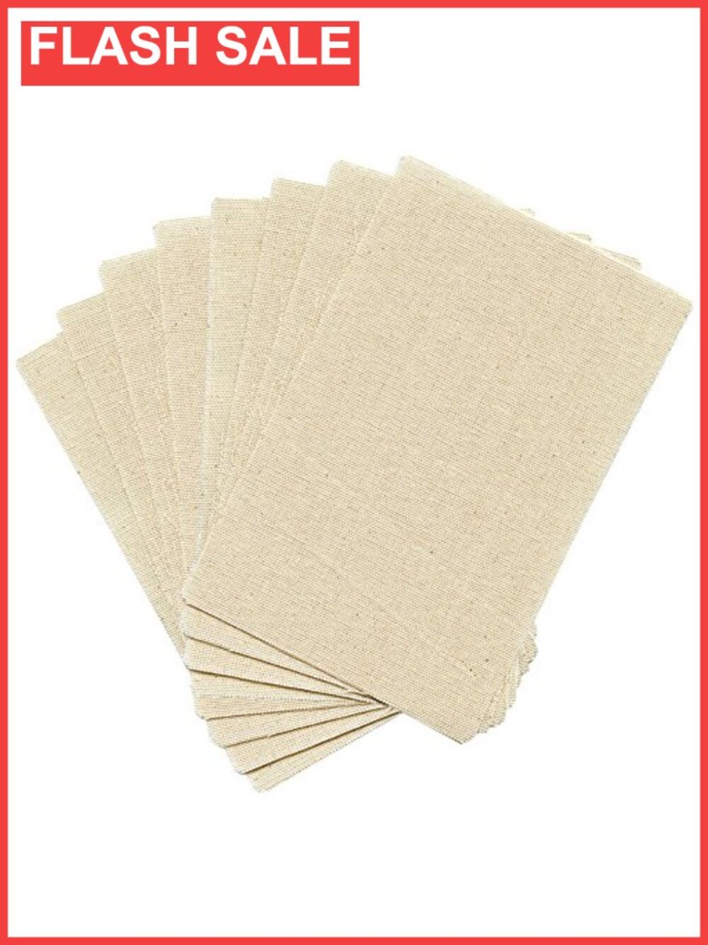 10 Pack Leather Burnishing Cloths Canvas Leathercraft Edge Finishing